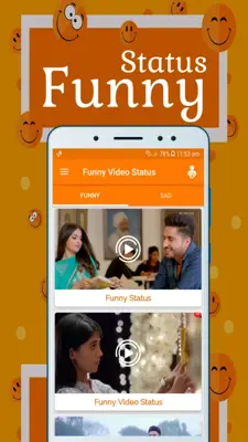 Funny Video Status android App screenshot 4